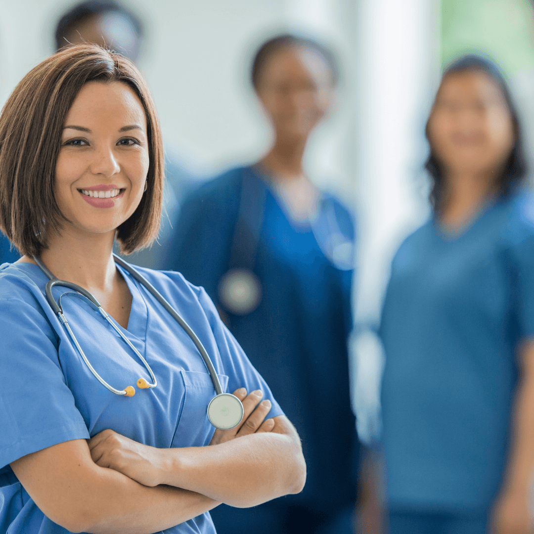 Healthcare professionals collaborating